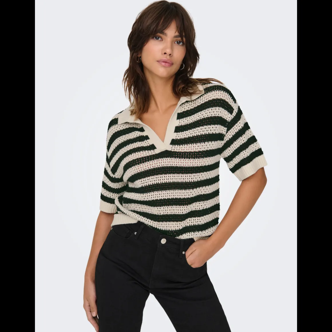 JDY Tikka Polo Pullover Knit