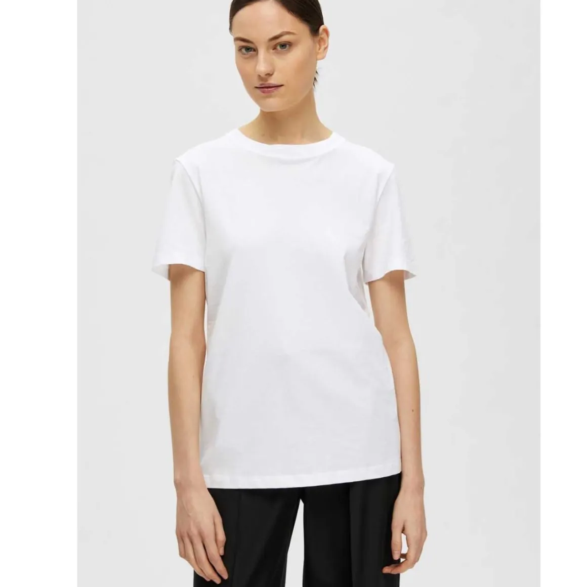 Selected Femme Essential SS O-Neck Tee