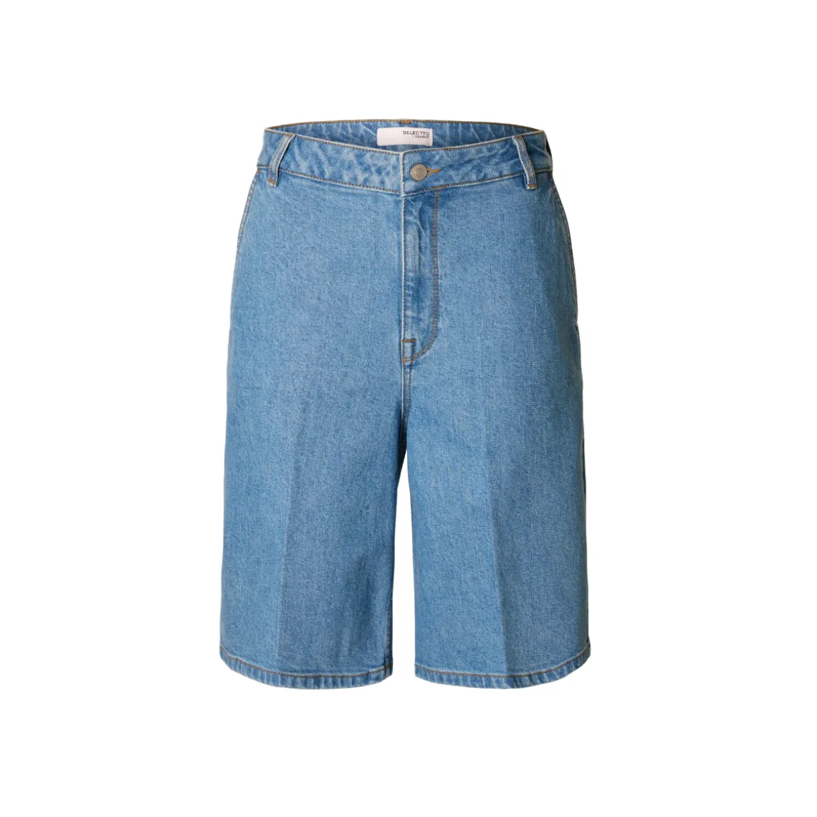 Selected Femme Evelyn Bermuda Denim Shorts