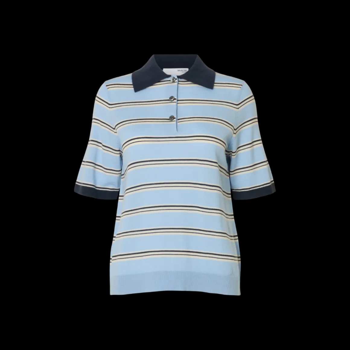 Selected Femme Thea Knit Merino Polo
